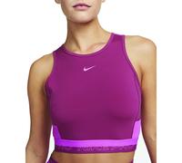 Nike Pro Dri-FIT - Canotta da allenamento corta da donna, Palissandro/Fucsia attivo/Pinksicle/Pinksicle 653, S
