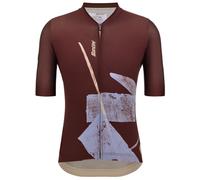 SANTINI Note - maglia ciclismo - uomo XL Brown man Polartec Power Stretch,Polartec Delta