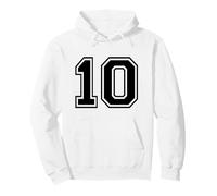 Maglia Numero 10 per Un Buon decimo Compleanno Twin Day Felpa con Cappuccio