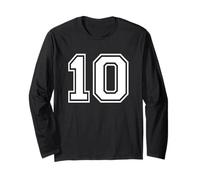 Maglia Numero 10 per Un Buon decimo Compleanno Twin Day Maglia a Manica