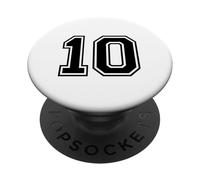 Maglia numero 10 per un buon decimo compleanno Twin Day PopSockets PopGrip Adesivo
