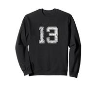 Maglia numero #13 Big Numbered Team Soccer Birthday Sport 13 Felpa