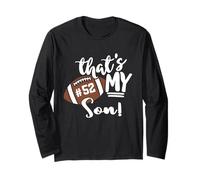 Maglia Numero 52 "That's My Son Football Vintage Mom Dad Maglia a Manica