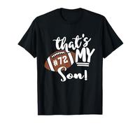 Maglia Numero 72 "That's My Son Football Vintage Mom Dad Maglietta