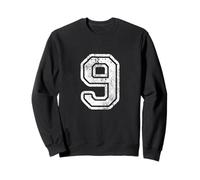 Maglia Numero 9 Nove Calcio Numero Sport Baseball Felpa