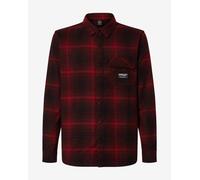 OAKLEY Butter Flannel Shirt - Uomo - Nero / Rosso - Taglia M- modello 2025