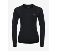 Odlo Maglia Termica Baselayer Top Crew ls Warm Eco da Donna M Nero
