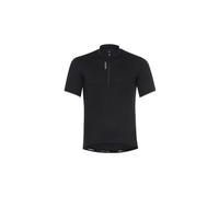 Maglia odlo essential manica corta 1 2 zip nera