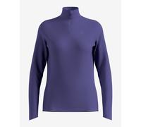 Odlo - Pile stretch caldo e traspirante - Mid Layer Half Zip Essential Ceramiwarm W Skipper Blue per Donne - Taglia L - Blu navy