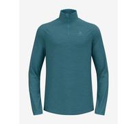 Maglia Odlo Run Easy Half Zip manica lunga blu turchese - XL