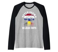 Maglia olandese cresciuta con radici belghe Paesi Bassi Belgio Maglia con Maniche Raglan