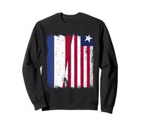 Maglia olandese della Liberia dei Paesi Bassi mezza bandiera della Liberia Felpa
