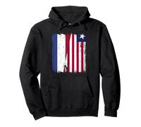 Maglia olandese della Liberia dei Paesi Bassi mezza bandiera della Liberia Felpa con Cappuccio