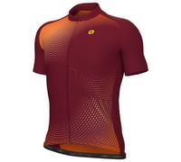 Maglia Alé PRAGMA Optical manica corta bordeaux - M