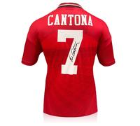 Maglia originale del Manchester United del 1994 autografata da Eric Cantona