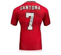 Maglia originale del Manchester United del 1996 firmata da Eric Cantona