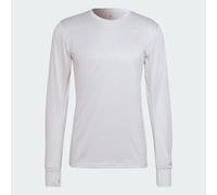Maglia Own the Run Long Sleeve White / Reflective Silver L