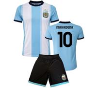 MAGLIA PANTALONE KIT Calcio LEO MARADONA N 10 ARGENTINA UFFICIALE BIMBO 2025-26