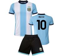 MAGLIA PANTALONE KIT Calcio LEO MESSI N 10 ARGENTINA UFFICIALE BIMBO 2025-26