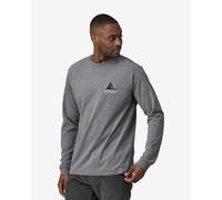 Patagonia - L/S Chouinard Crest Responsibili-Tee - Maglia a manica lunga L grigio