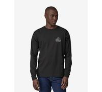 Patagonia - L/S Chouinard Crest Responsibili-Tee - Maglia a manica lunga S nero