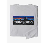 Patagonia - T-shirt Uomo in Cotone riciclato - M's L/S P-6 Logo Responsibili-Tee White per Uomo in Cotone - Taglia XXL - Bianco