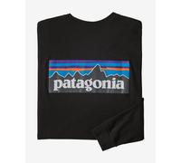 T shirt patagonia l s p 6 logo responsibili tee nero uomo