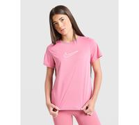 Maglietta per ragazze Nike Kids One Fitted Dri-Fit Short Sleeve - peony/white - Bianco (XS)
