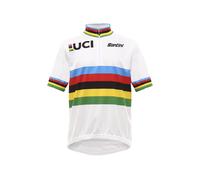 Santini Uci World Champion Short Sleeve Jersey Multicolor 5 Years Bambini
