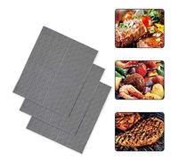 Maglia per Barbecue, BBQ Griglia Rete Antiaderente Resistente Stuoia di Griglia Resistente al Calore Facile da Pulire per Grigliare Carne, Verdure, Frutti di Mare, Cottura,Forno (40 * 30)
