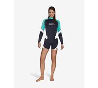 Maglia per sport acquatici Mares Rash Guard Trilastic a maniche lunghe, nera e blu, donna - XL