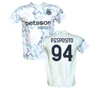 Maglia Pio Esposito 94 Inter Away 2025 2026 Ghost Aqua Bianca ufficiale LC sport