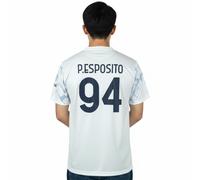 Maglia Pio Esposito 94 Inter Away 2025 2026 Ghost Aqua Bianca ufficiale LC sport
