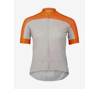 Maglia POC Essential Road Logo manica corta grigio arancio donna - XS