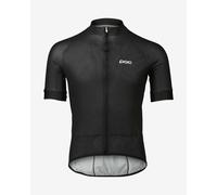 Maglia POC Essential Road Logo manica corta nero nero bianco - S