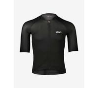 Maglia POC Pristine manica corta nero logo bianco - L