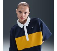 Maglia polo oversize a manica corta Nike Heritage - Donna - Blu XXL Tall