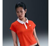 Maglia polo slim fit rétro Nike - Donna - Rosso M (IT 44-46)