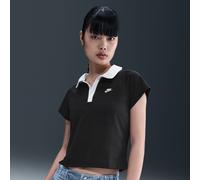Maglia polo slim fit rétro Nike Sportswear - Donna - Nero L (IT 48-50)