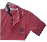 MAGLIA POLO UOMO M L XL XXL 3XL piquè manica corta bianco collo profili Be Board