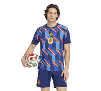 Maglia pre-partita Spagna Casa, Coppa del Mondo 2026 Blu L Message
