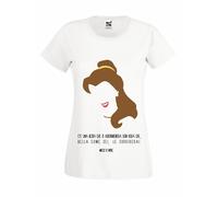 Maglia Principesse Belle Bella e la Bestia Inspired T-shirt Donna Bimba Cotone