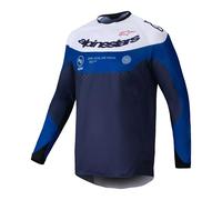 Alpinestars Pro-Dura, maglia XXL male Blu Scuro/Azzurro/Bianco