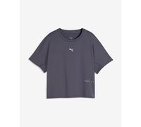 Puma Brightstride Cloudspun Short Sleeve T-shirt Grigio L Donna
