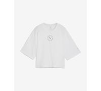 Maglia Puma x HYROX CROPPED manica 3/4 bianco puro donna - M