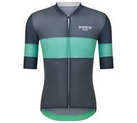 Maglia Santini Bianchi Milano Race manica corta grigio scuro blu - S