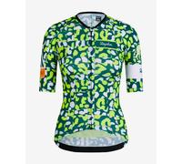 Maglia Rapha Amani Pro Team Aero manica corta verde giallo bianco donna - S