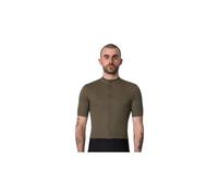 Maglia rapha brevet element khaki da uomo a maniche corte