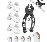 Maglia Rapida 12 velocità e Pinze compatibili Shimano e Sram per catena di bicicletta | 3 coppie per catene 12V - Connettore di catena per bicicletta | Disponibile per 6, 7, 8, 9, 10, 11, 12 velocità.