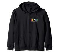 Maglia Regalo Divertente per Maestra, ABCD Parodia Rock Felpa con Cappuccio